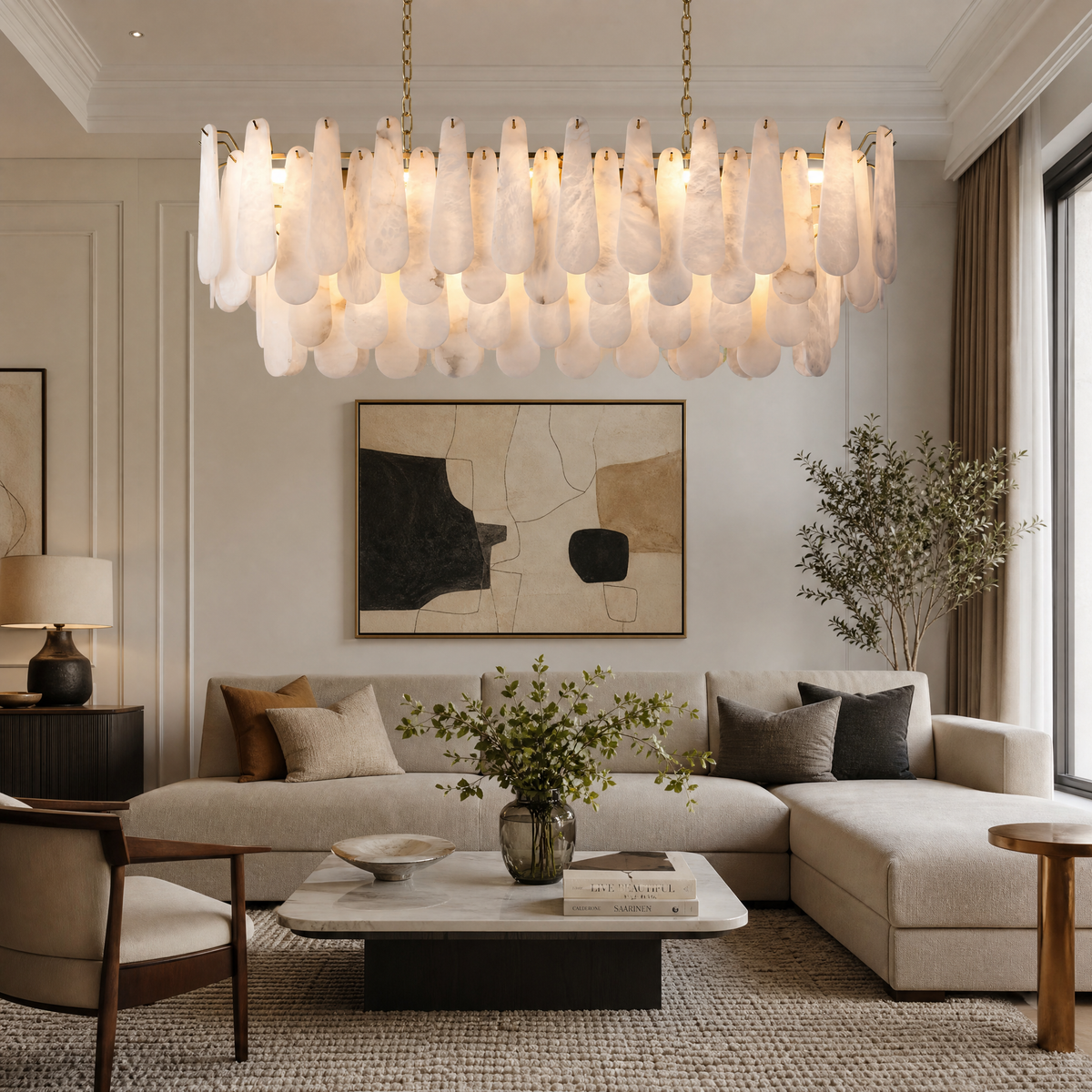 L125 Light Cube Crystal Pendant Light - Stainless Steel Color