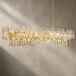 L1400 Double Mirror Dining Pendant Light - Gold