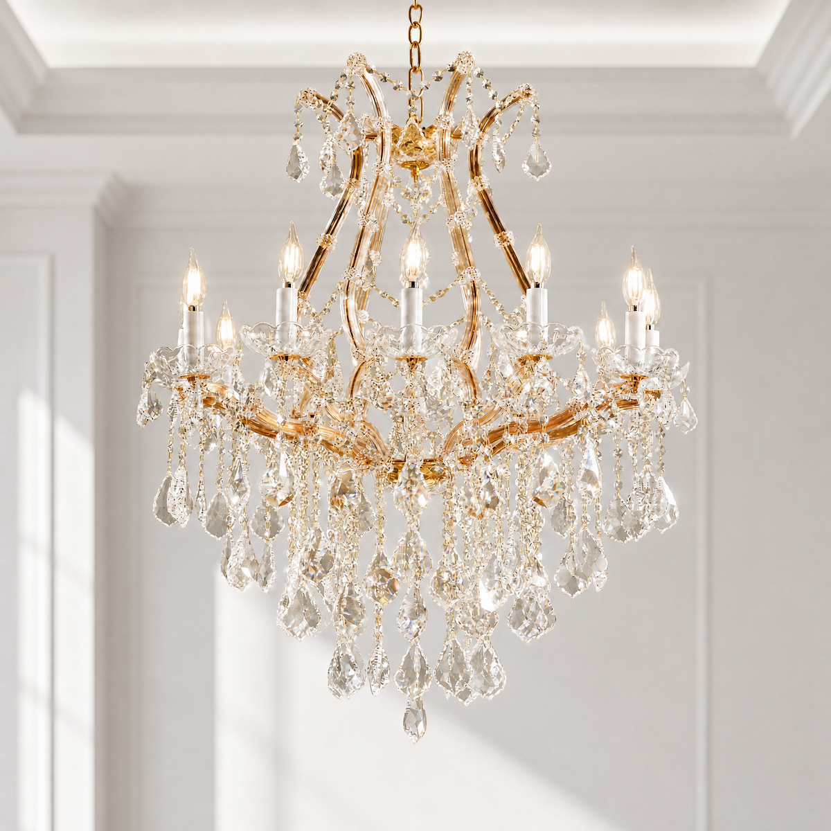 L1400 Elegant Ceramic Ginkgo Leaf - Dull Gold