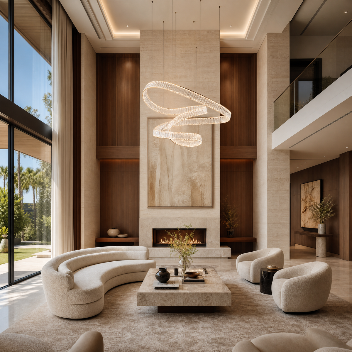 LED Rod Chandelier