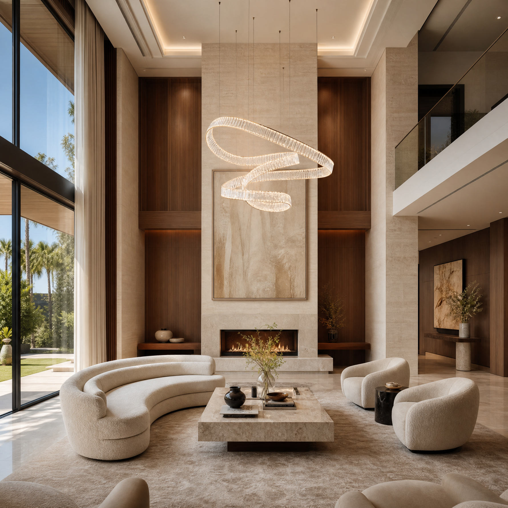 LED Rod Chandelier