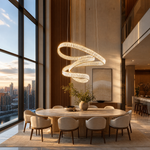 LED Rod Chandelier