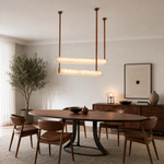 Lacora Modern Alabaster Linear Pendant Light
