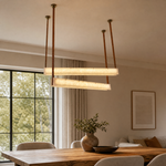 Lacora Modern Alabaster Linear Pendant Light