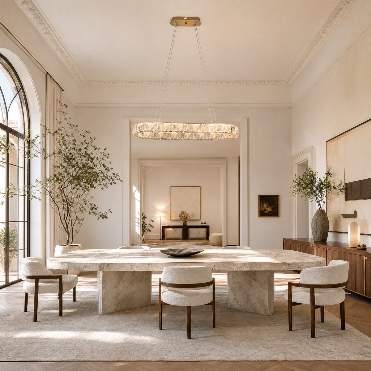 Lacrima Crystal Linear Chandelier
