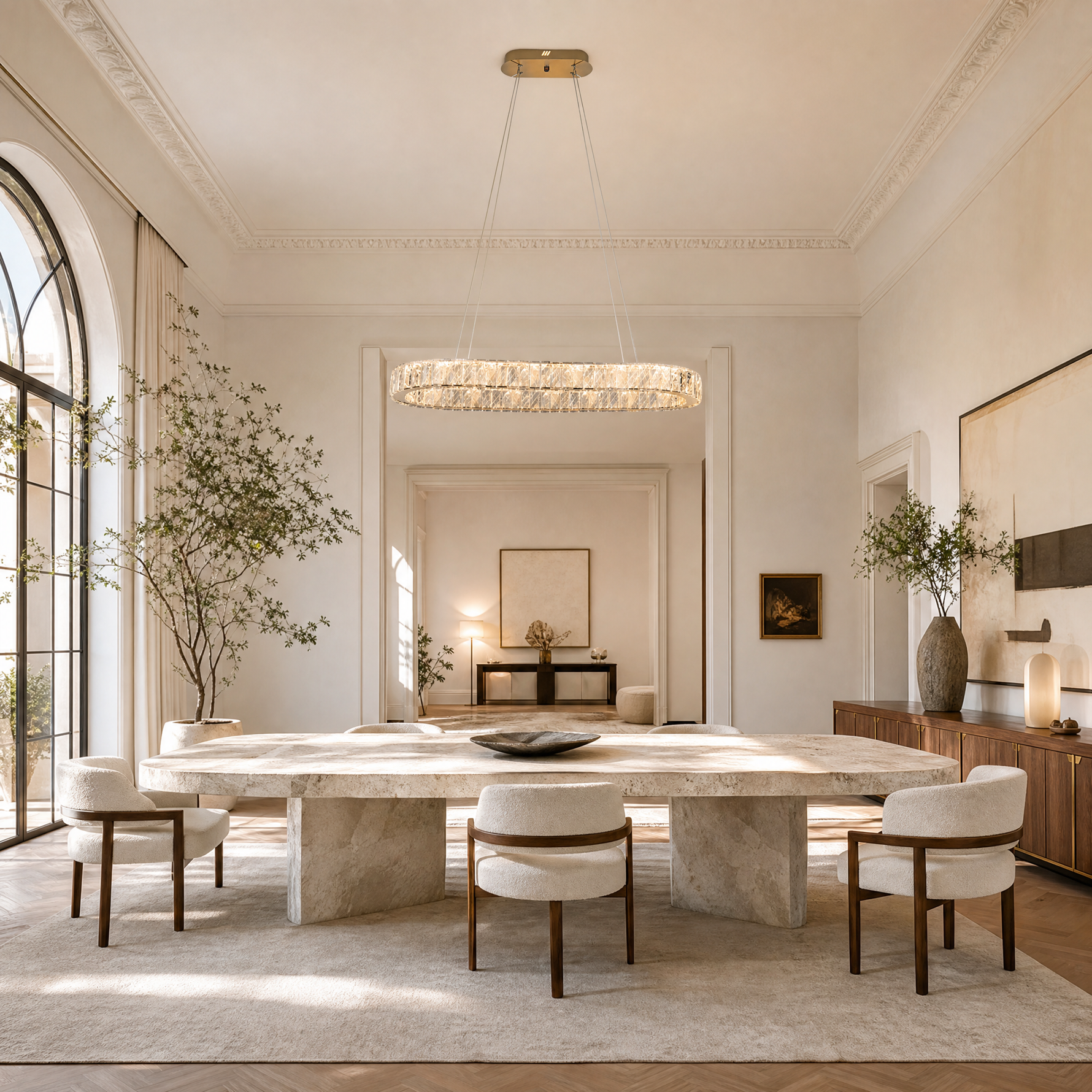 Lacrima Crystal Linear Chandelier