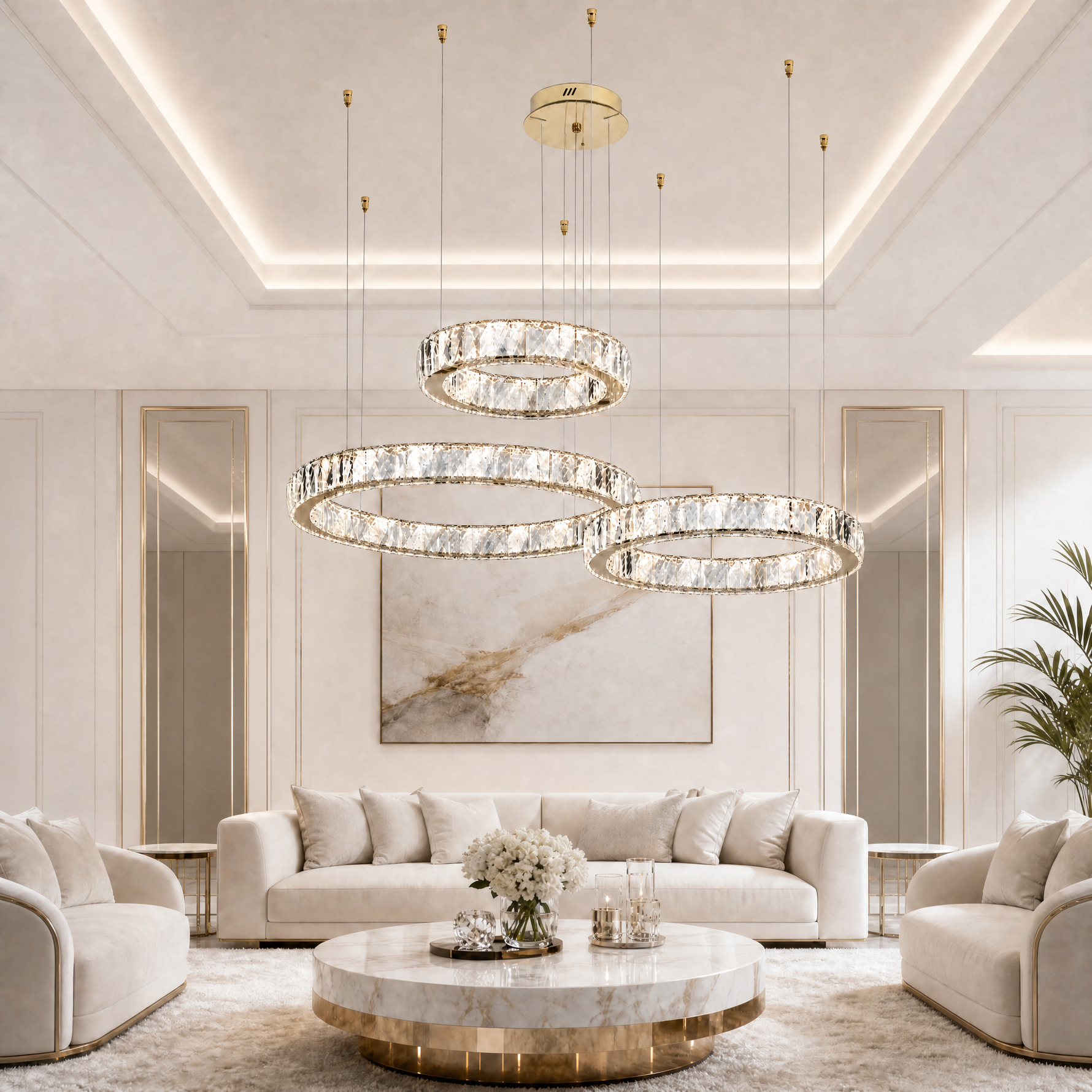 Lacrima Crystal Trio Chandelier