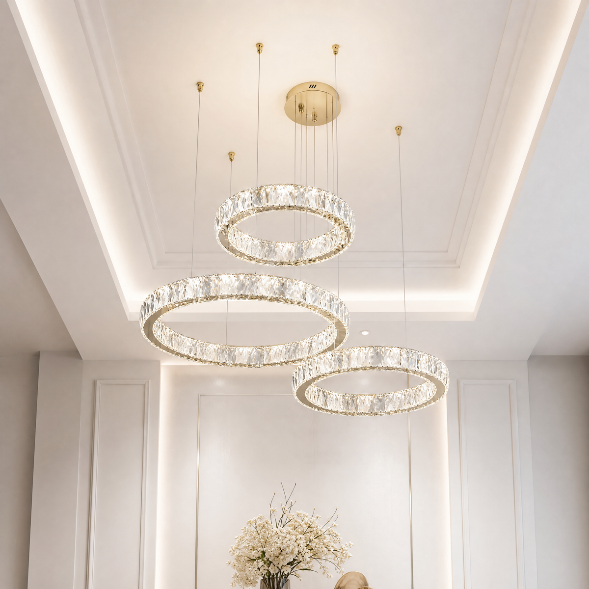 Lacrima Crystal Trio Chandelier