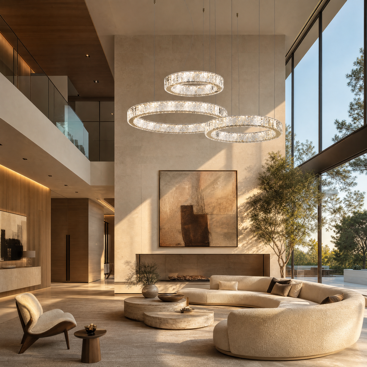 Lacrima Crystal Trio Chandelier