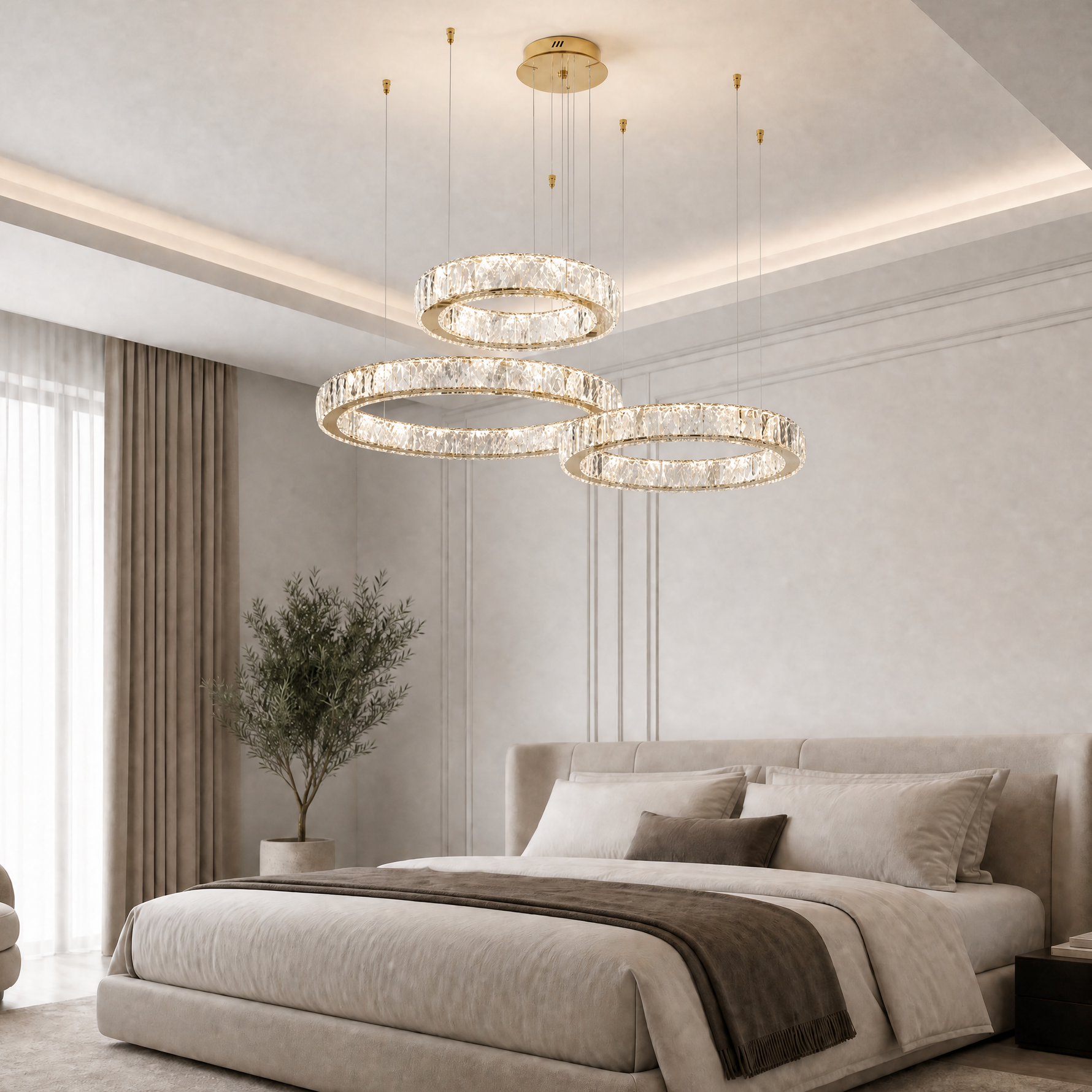Lacrima Crystal Trio Chandelier
