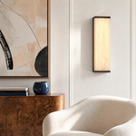 Lantern Box Minimal Alabaster Panel Wall Sconce