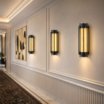 Lantern Box Round Cage Alabaster Wall Sconce