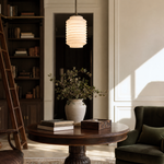 Lantern Cylinder Alabaster Pendant Light