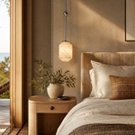 Lantern Cylinder Alabaster Pendant Light
