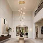Laurel Crystal Cascading Pendant Light