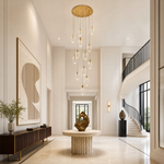 Laurel Crystal Cascading Pendant Light