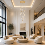 Laurel Crystal Cascading Pendant Light