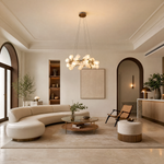 Lauro Ceramic Leaf Chandelier