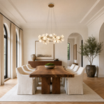 Lauro Ceramic Leaf Chandelier