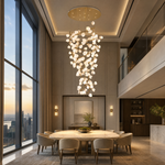 Lauro Ceramic Leaf Crown Chandelier