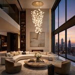 Lauro Ceramic Leaf Crown Chandelier