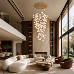 Lauro Ceramic Leaf Crown Chandelier