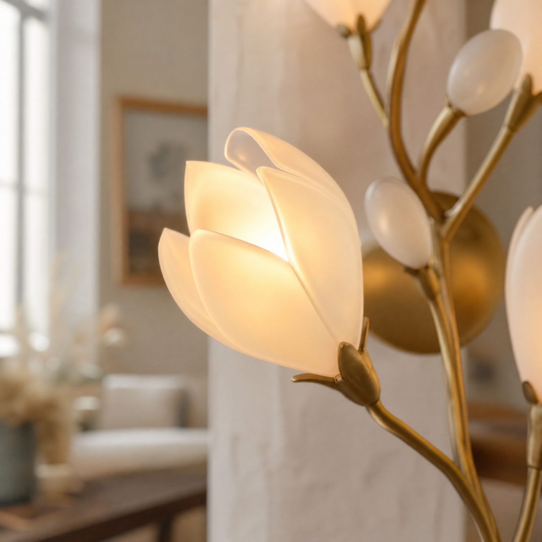 Lauro Ceramic Leaf Wall Sconce