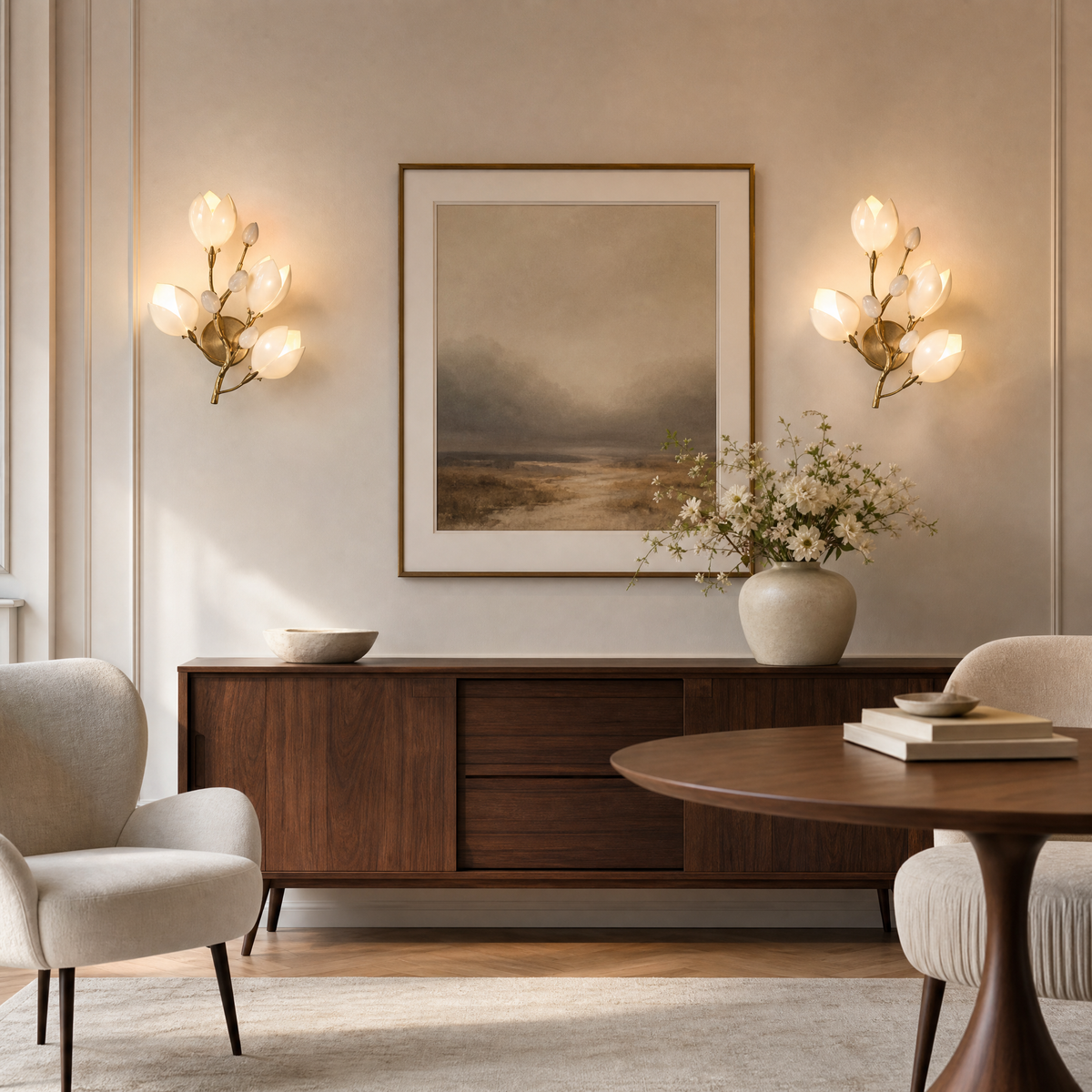 Lauro Ceramic Leaf Wall Sconce