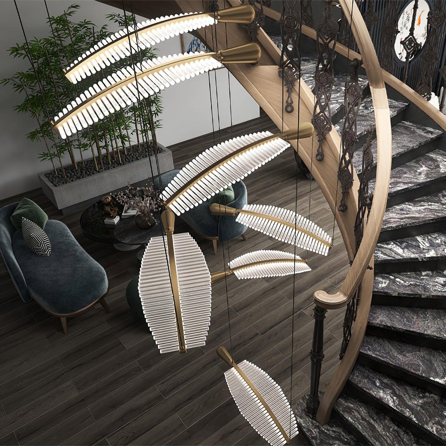 Leaf LED Chandelier - YIOSI