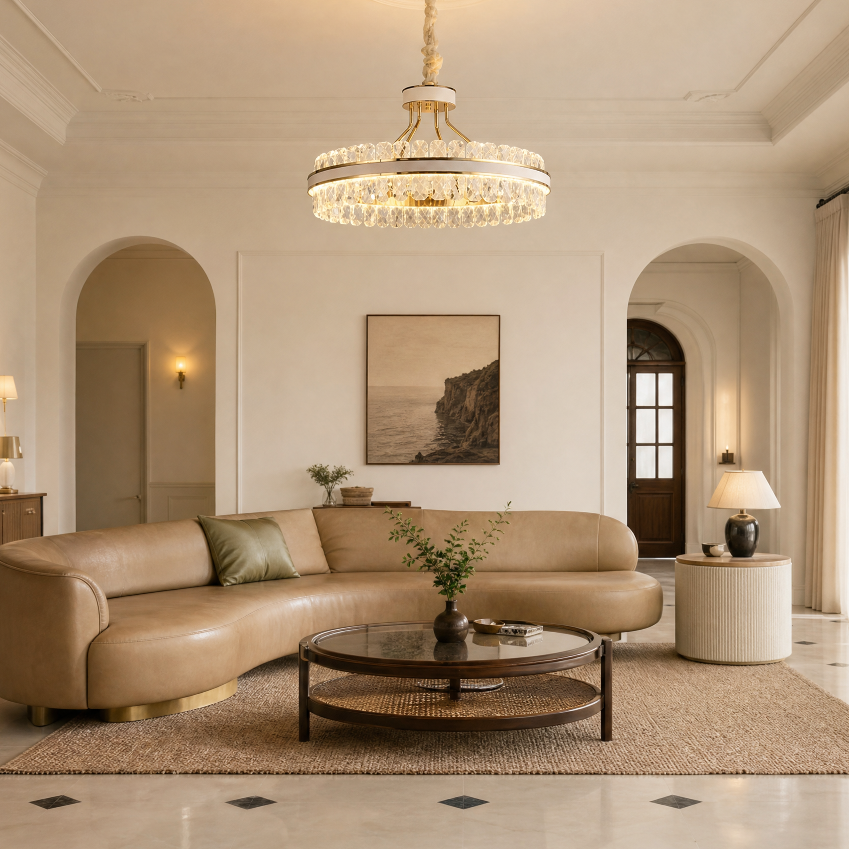 Leather Chandelier