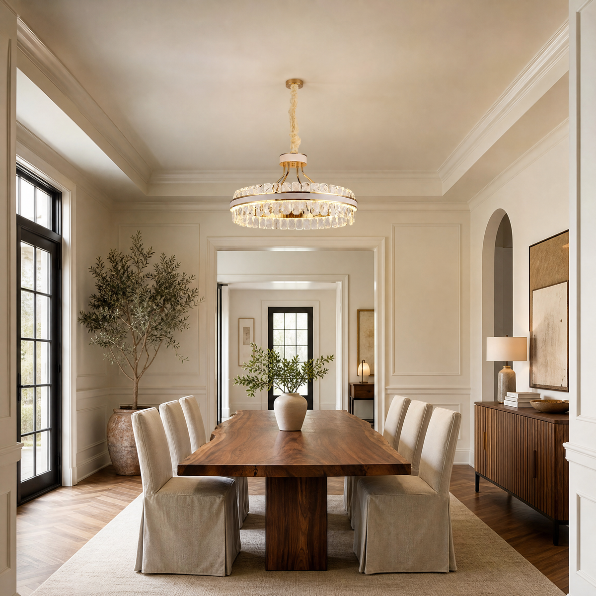 Leather Chandelier