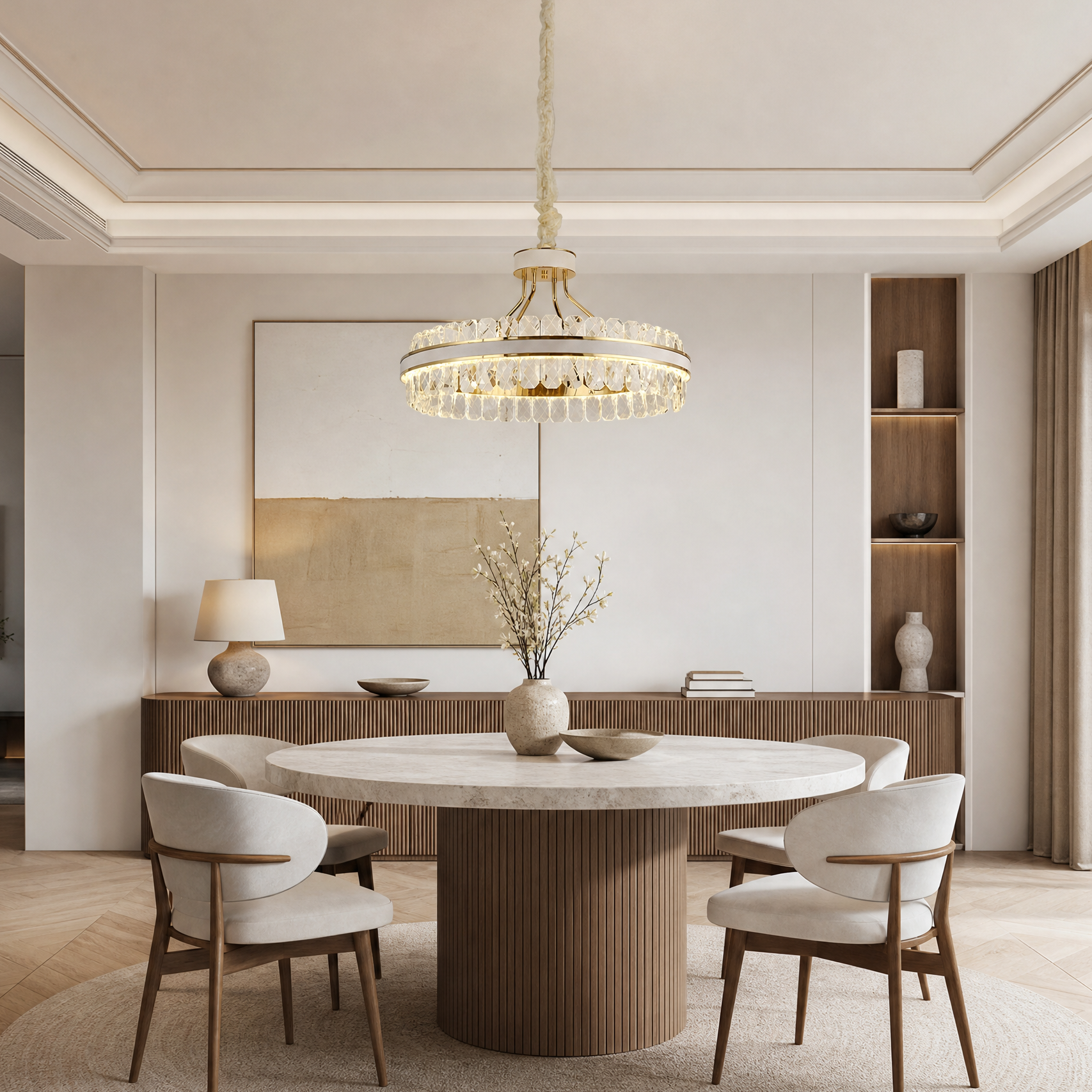 Leather Chandelier