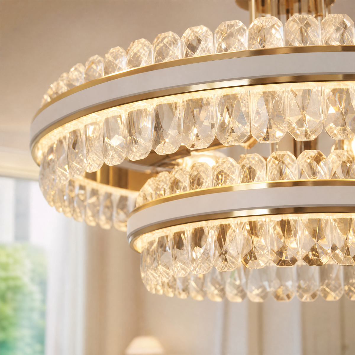 Leather Duo Chandelier