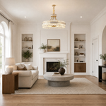 Leather Halo Chandelier