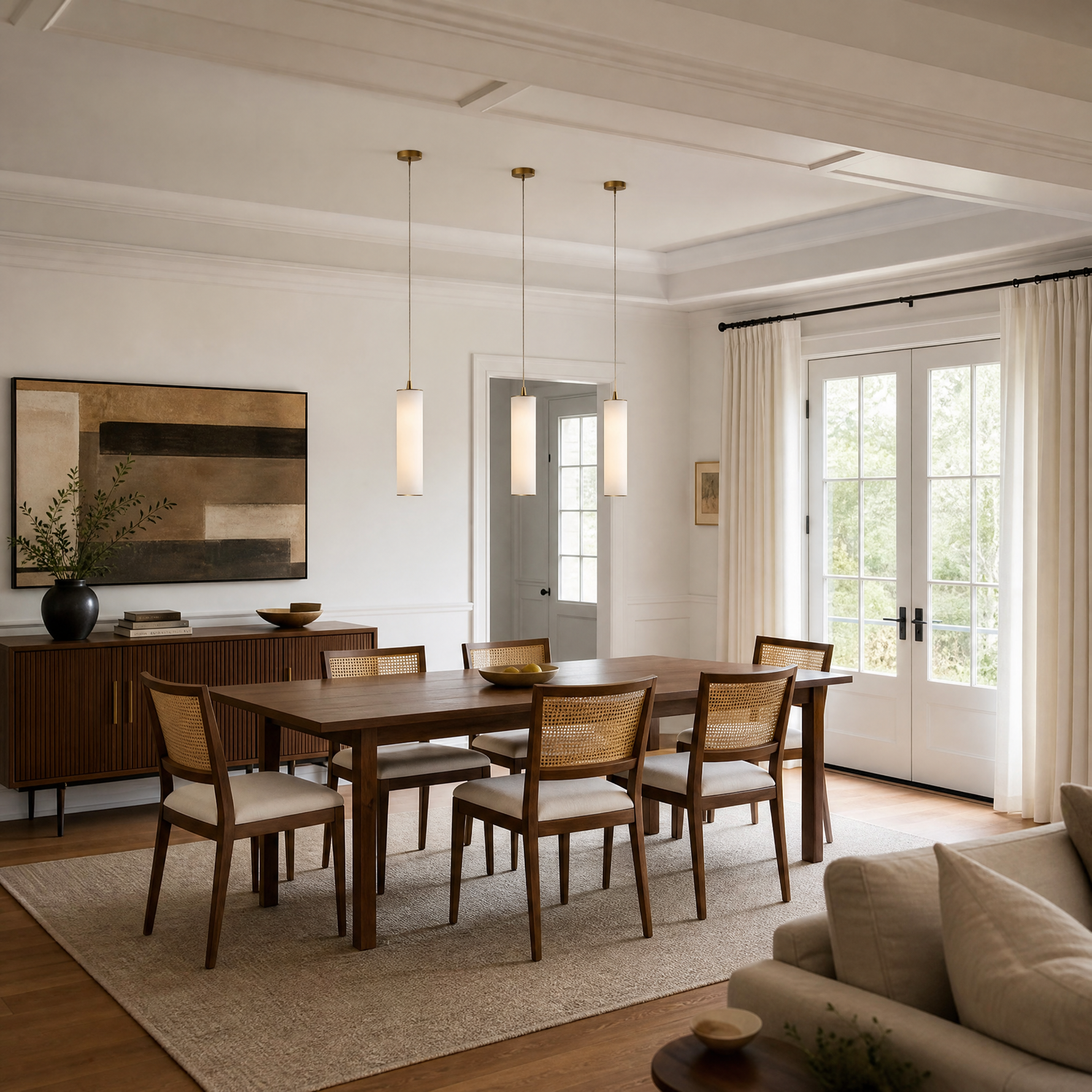Linea Alabaster Kitchen Island Pendant Light