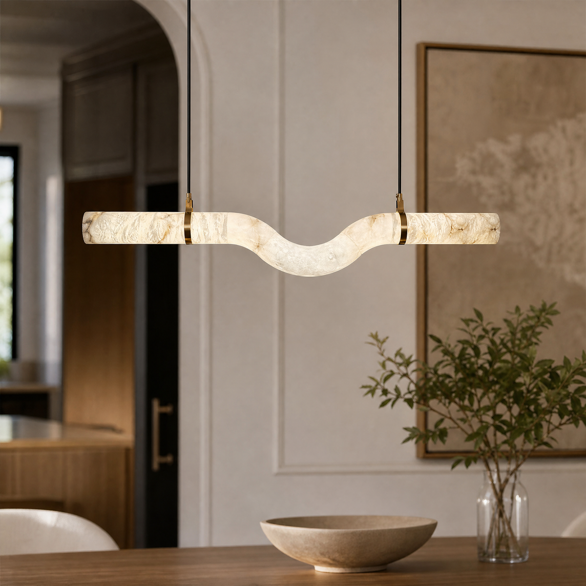 Linea Dining Table Modern Lighting