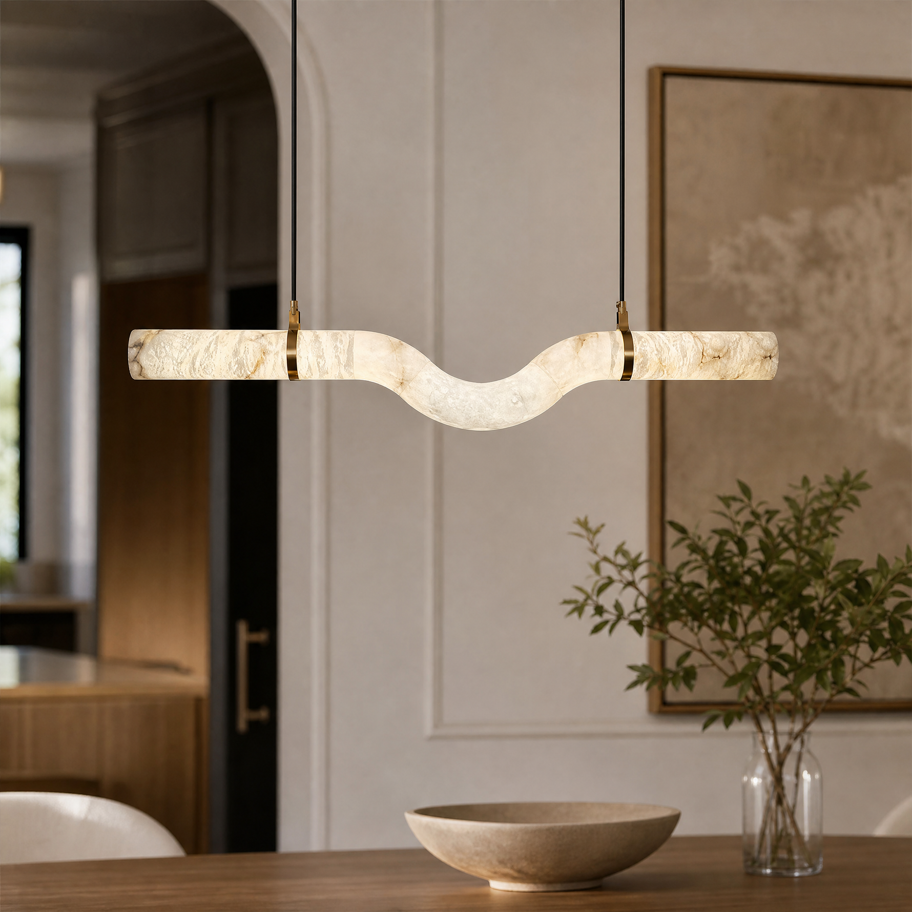 Linea Dining Table Modern Lighting