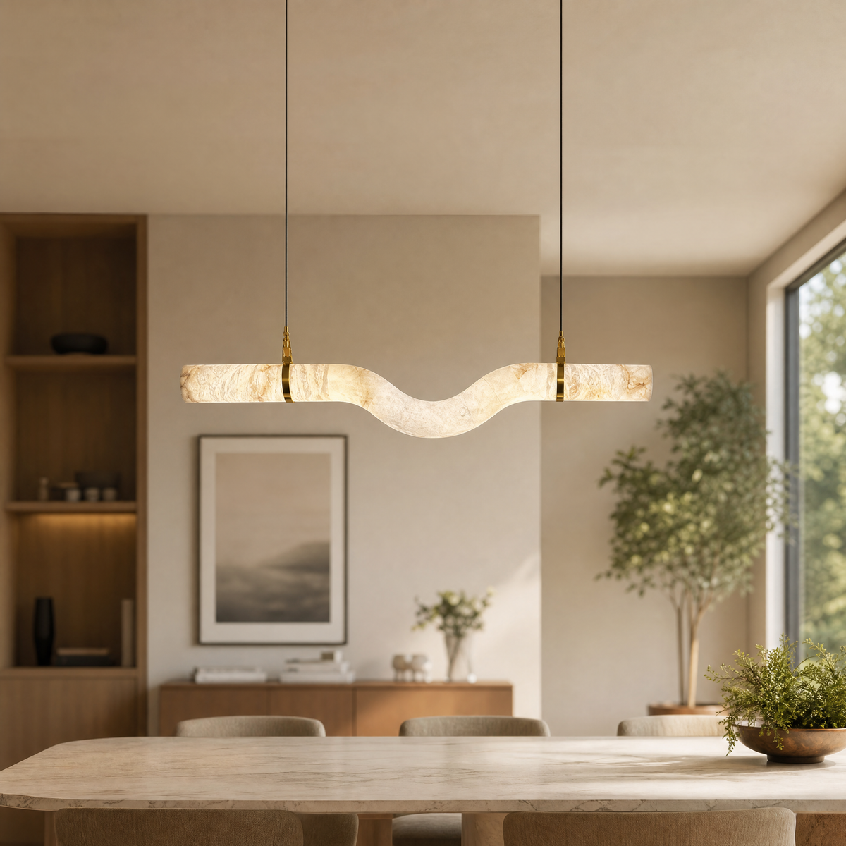 Linea Dining Table Modern Lighting