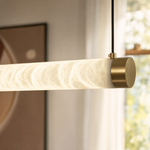 Linea Modern Brass Linear Pendant Light