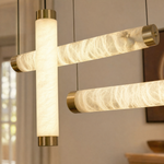 Linea Modern Brass Linear Pendant Light