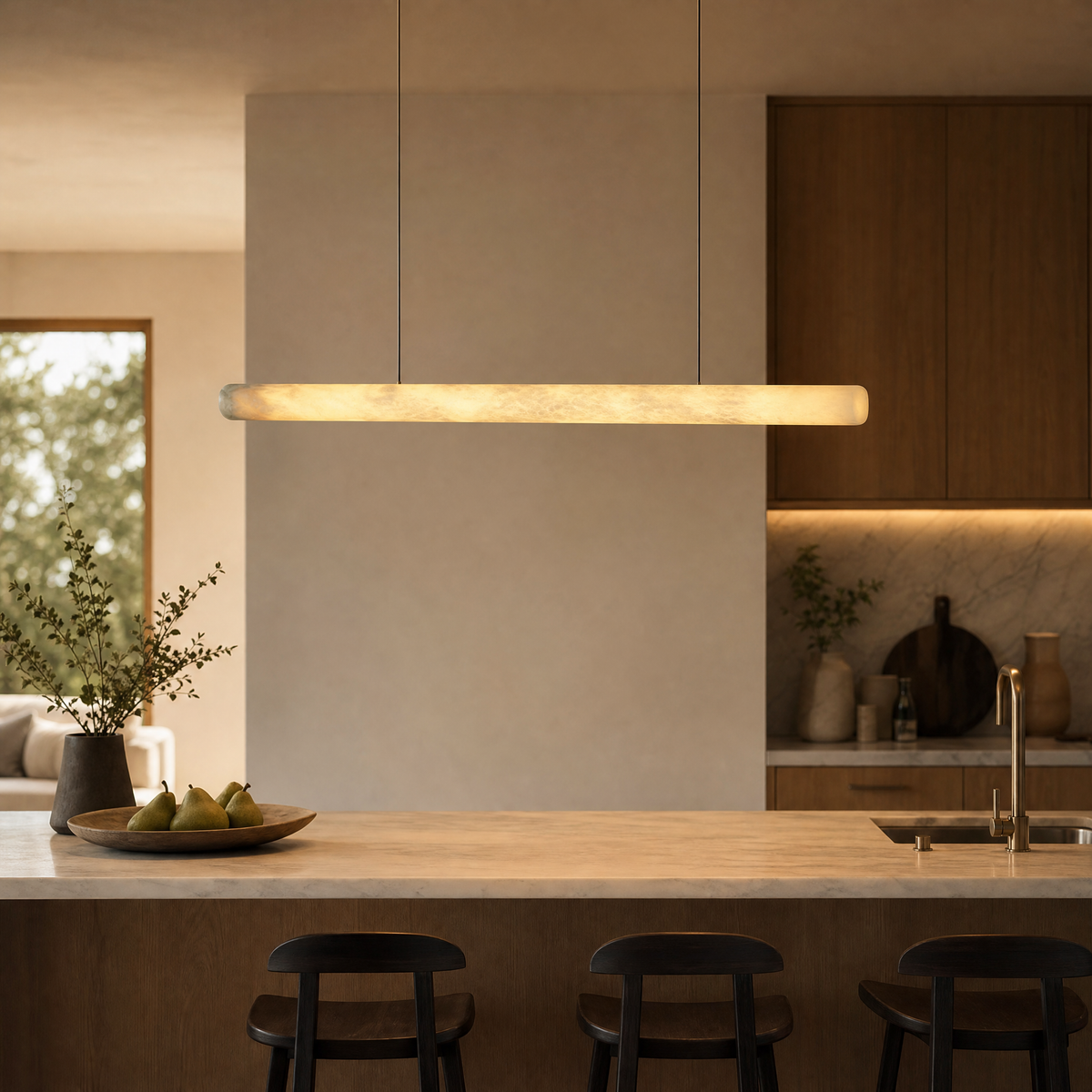 Linear Bar Pendant Light