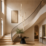 Linear Cylinder Cluster Alabaster Pendant Light