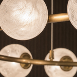 Linear Orb Pendant Alabaster