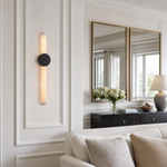Linear Rod Double Ended Alabaster Wall Sconce