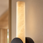 Linear Rod Double Ended Alabaster Wall Sconce