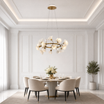 Lirio Brass Ceramic Chandelier