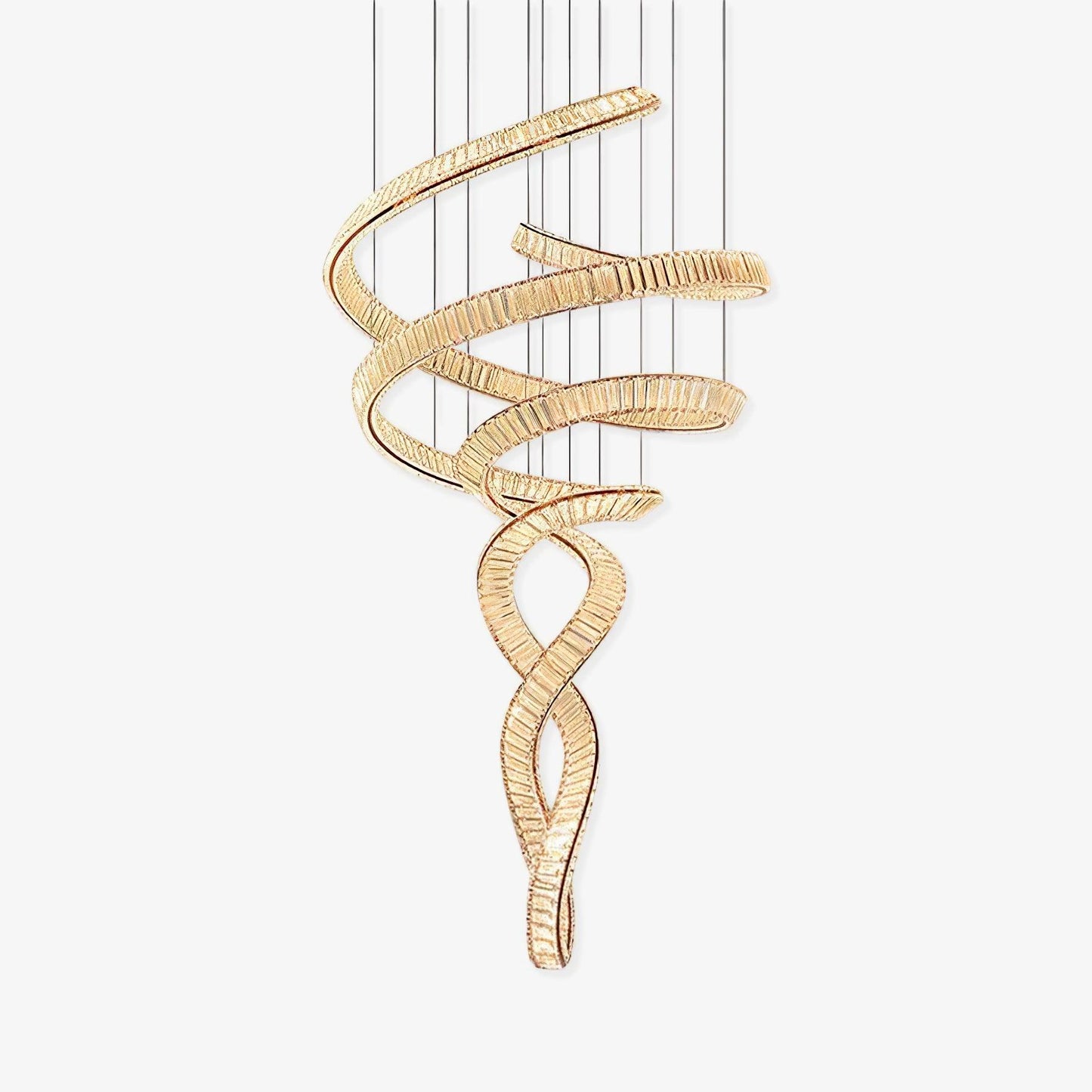 Long Spiral Crystal Chandelier - YIOSI
