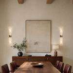 Lottie Crystal Column Wall Lamp - Double Pack - Copper