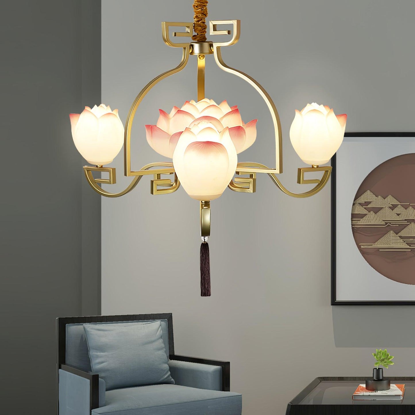 Lotus Bloom Chandelier - YIOSI