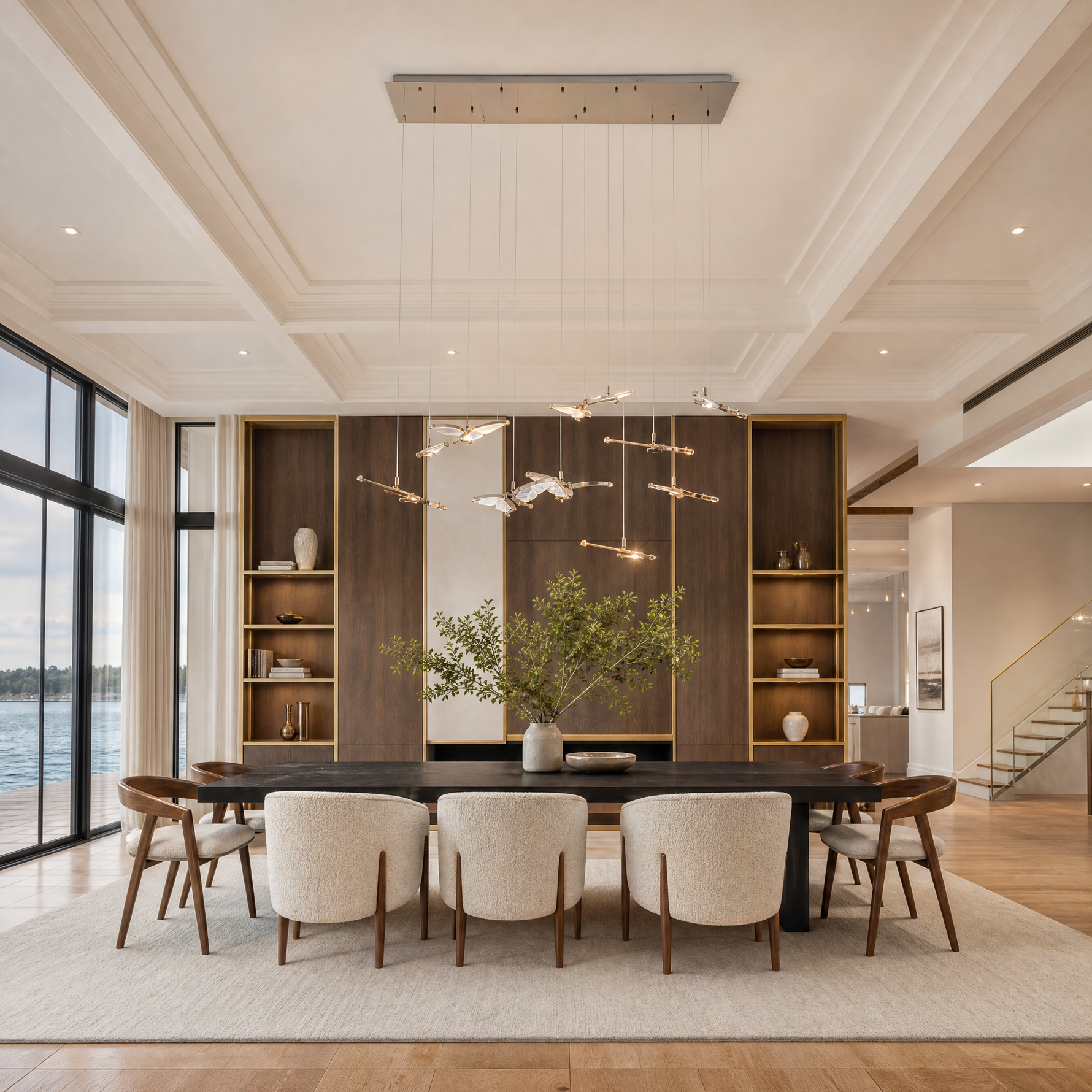 Lume Acrylic Rectangular Chandelier